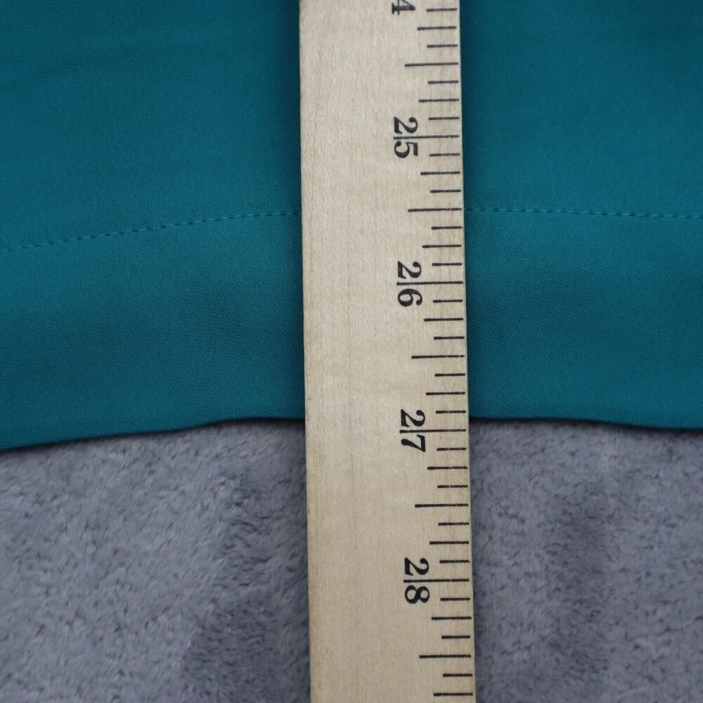 J.Jill Wearever Collection Shirt Womens XL Teal Round Neck Ruffle Sleeve Top NEW - Picture 4 of 16